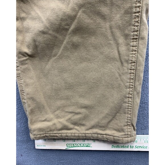Faded Glory Carpenter Pants Mens 40x32 Brown Fleece Lined Workwear Dead Stock - Picture 7 of 16